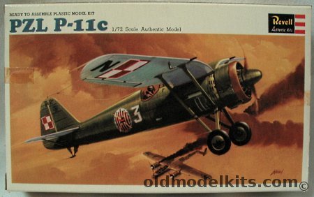 Revell 1/72 PZL P-11C, H647-50 plastic model kit